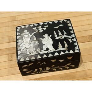 Antique Chinese Lacquer w/ Mother of Pearl Inlay Box